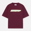 Scuffers T-shirts^Glow Burgundy T-Shirt