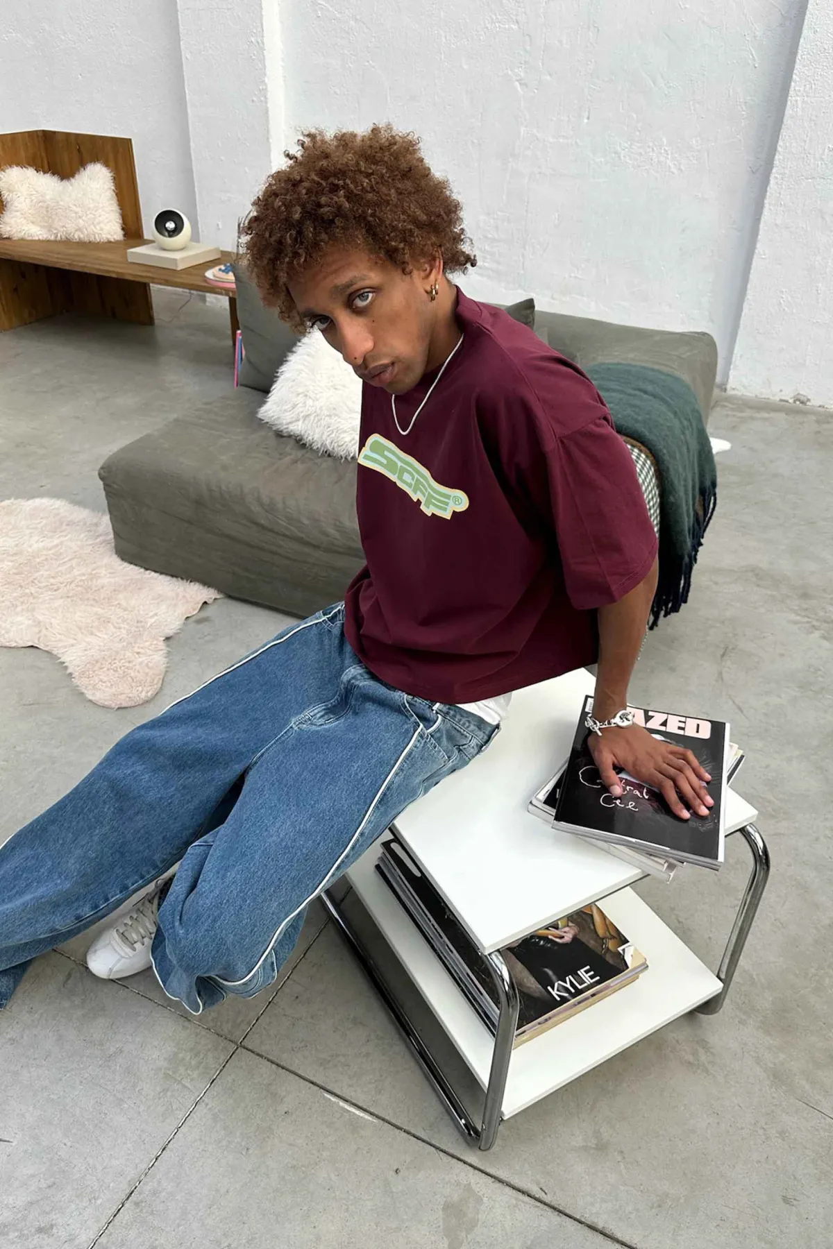 Scuffers T-shirts^Glow Burgundy T-Shirt