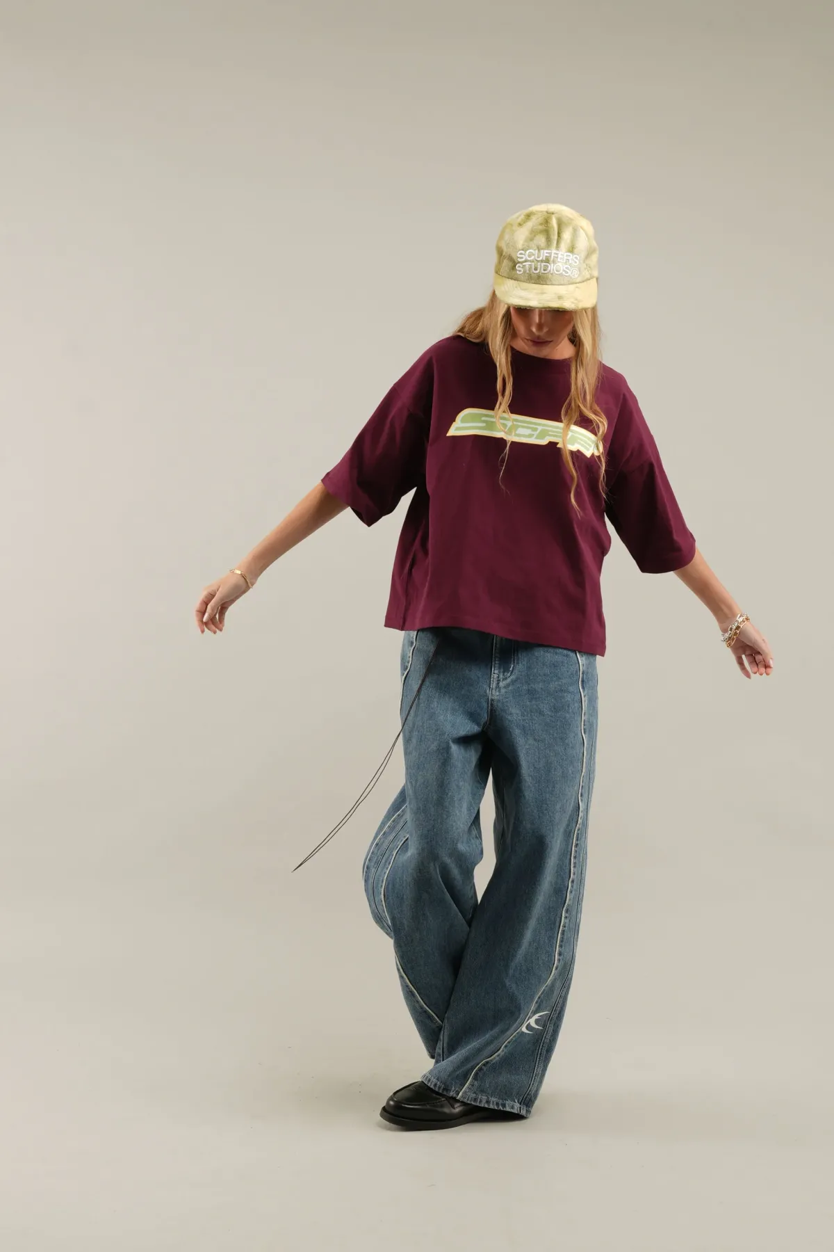 Scuffers T-shirts^Glow Burgundy T-Shirt