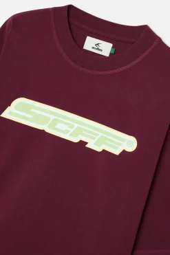 Scuffers T-shirts^Glow Burgundy T-Shirt