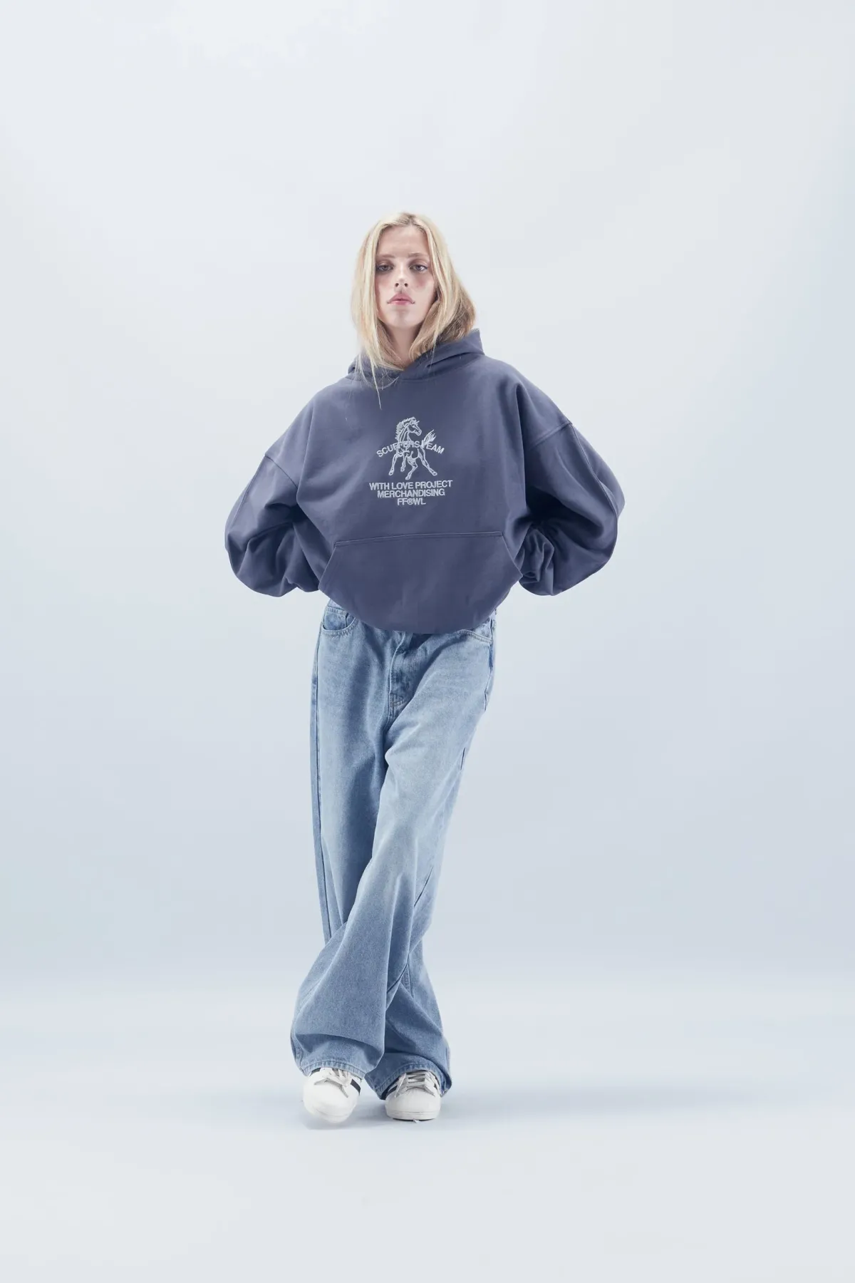 Scuffers Hoodies^Horse Navy Hoodie