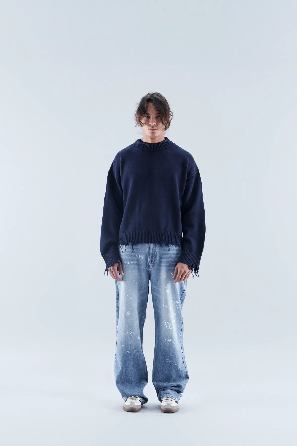 Scuffers Knitwear^IAY Navy Jersey
