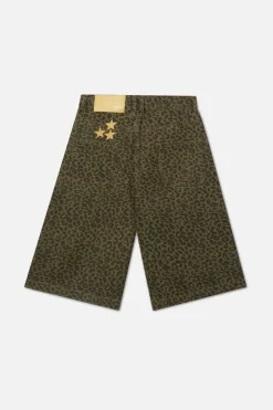Scuffers Shorts^Jumbo Green Leopard Shorts