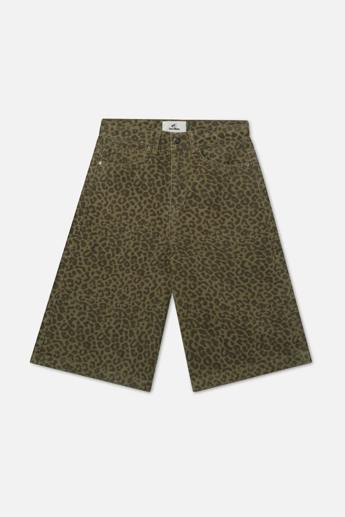 Scuffers Shorts^Jumbo Green Leopard Shorts