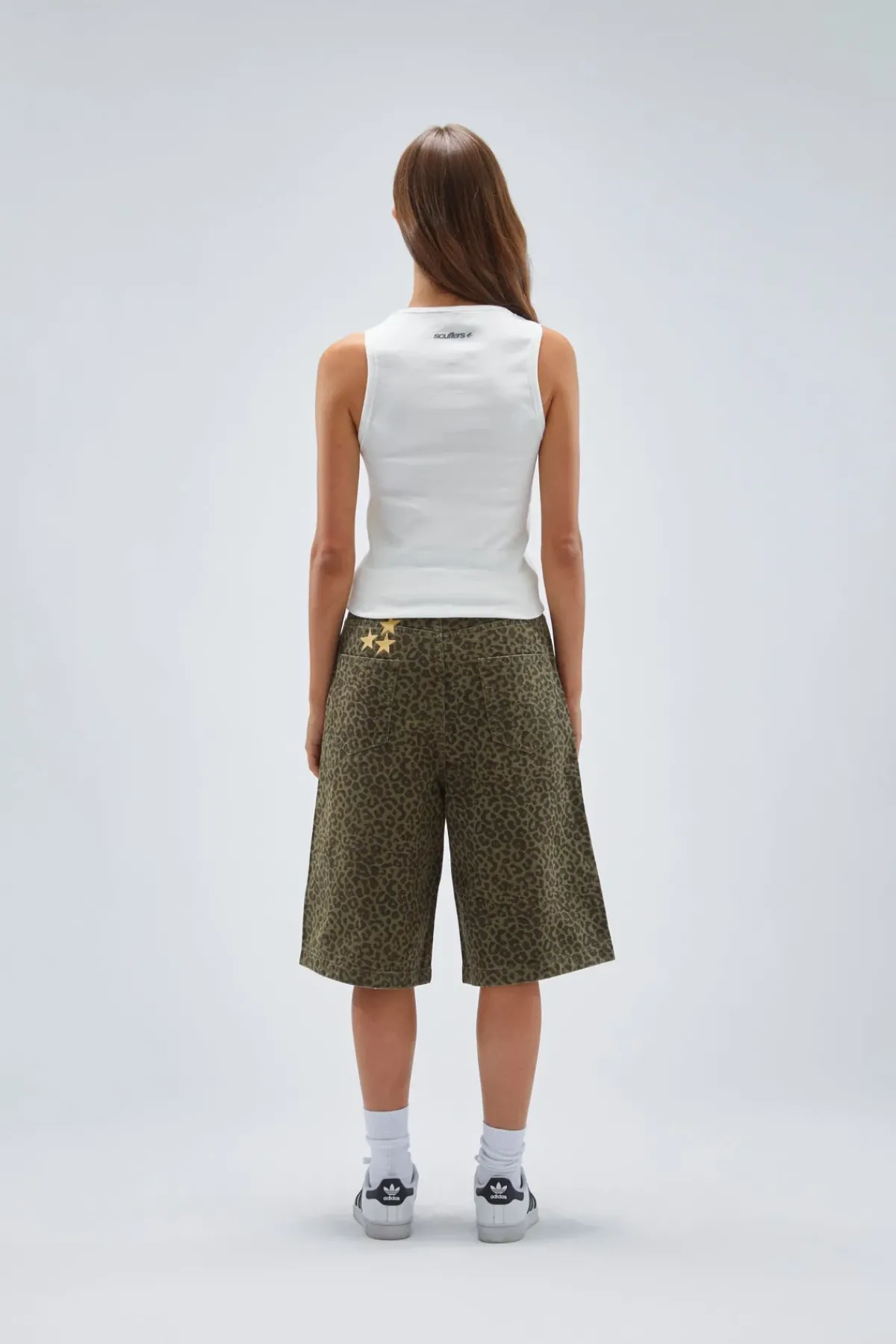 Scuffers Shorts^Jumbo Green Leopard Shorts