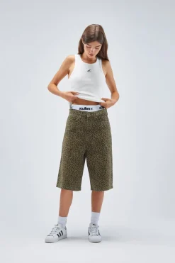 Scuffers Shorts^Jumbo Green Leopard Shorts