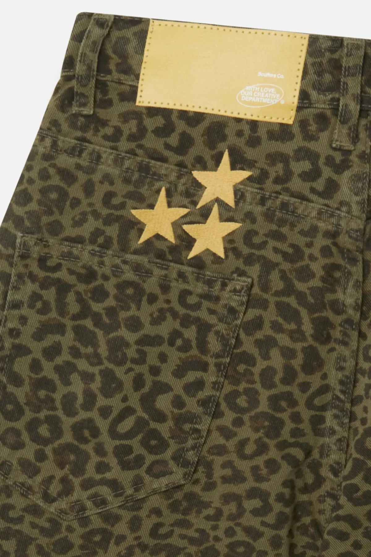 Scuffers Shorts^Jumbo Green Leopard Shorts