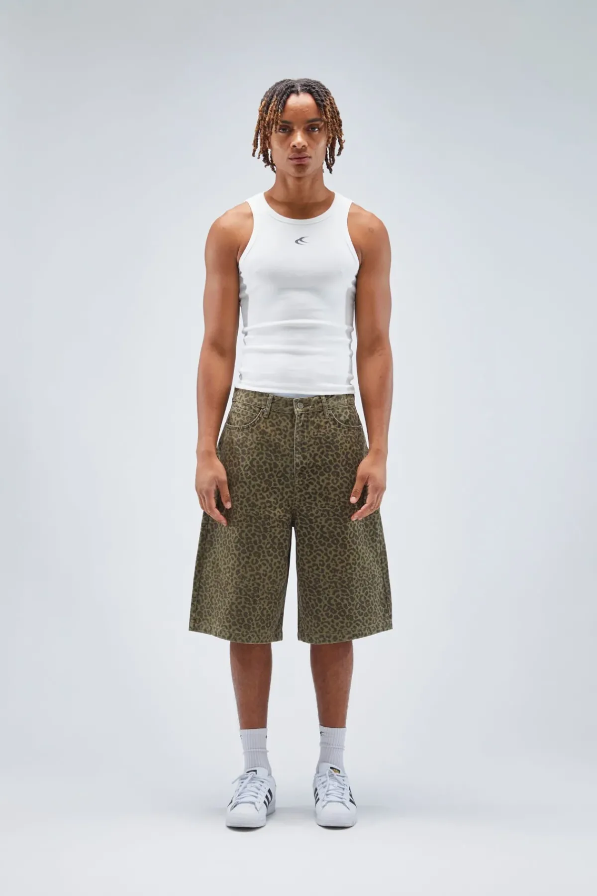 Scuffers Shorts^Jumbo Green Leopard Shorts