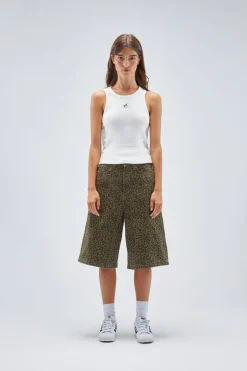 Scuffers Shorts^Jumbo Green Leopard Shorts