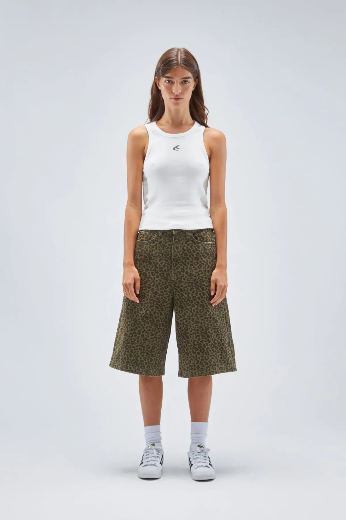 Scuffers Shorts^Jumbo Green Leopard Shorts