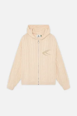 Scuffers Knitwear^Latte Ecru Zipper Knit