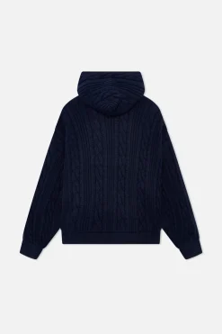 Scuffers Knitwear^Latte Navy Zipper Knit