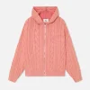 Scuffers Knitwear^Latte Zipper Pink Knit