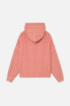 Scuffers Knitwear^Latte Zipper Pink Knit