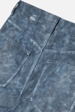 Scuffers Pants & Sweatpants^Leather Blue Jumbo Pants