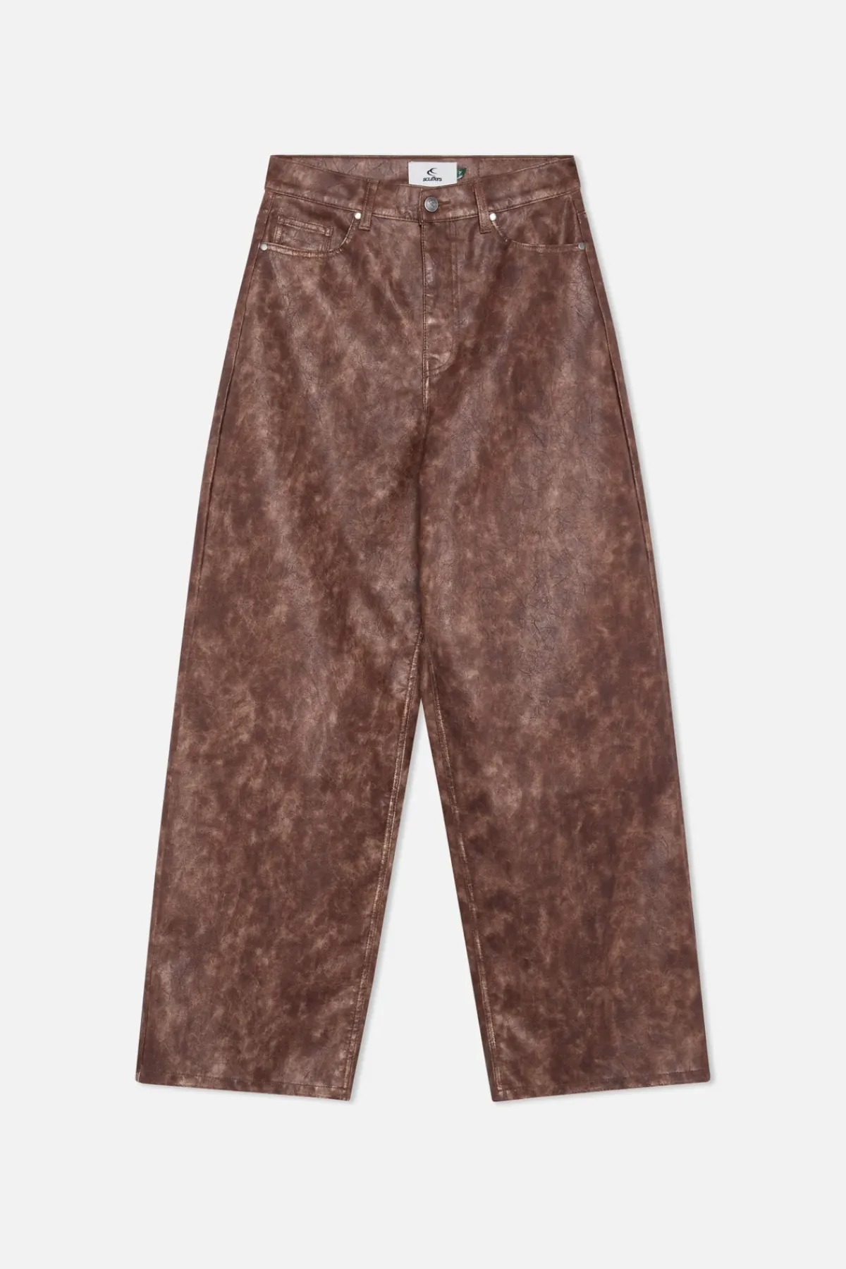 Scuffers Pants & Sweatpants^Leather Brown Jumbo Pants