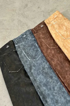 Scuffers Pants & Sweatpants^Leather Brown Jumbo Pants