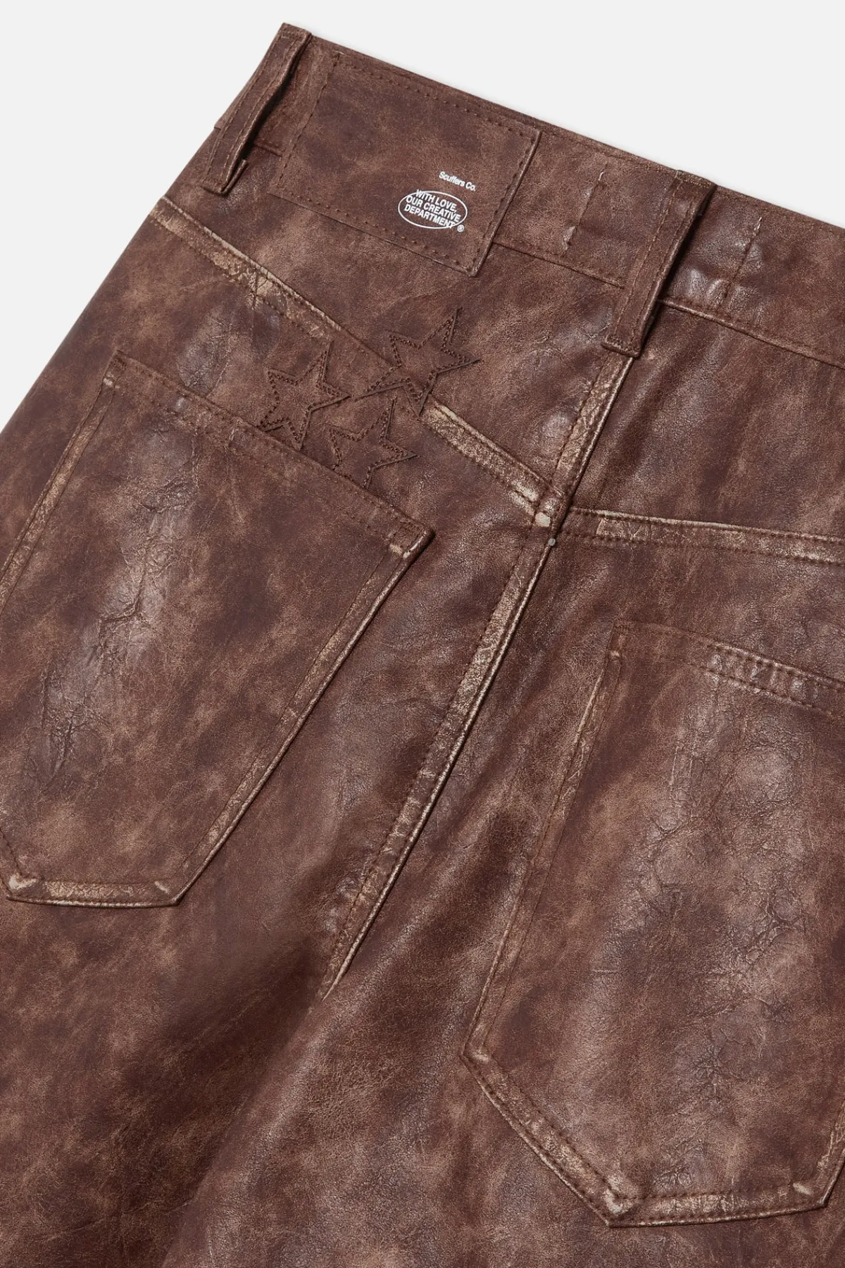 Scuffers Pants & Sweatpants^Leather Brown Jumbo Pants