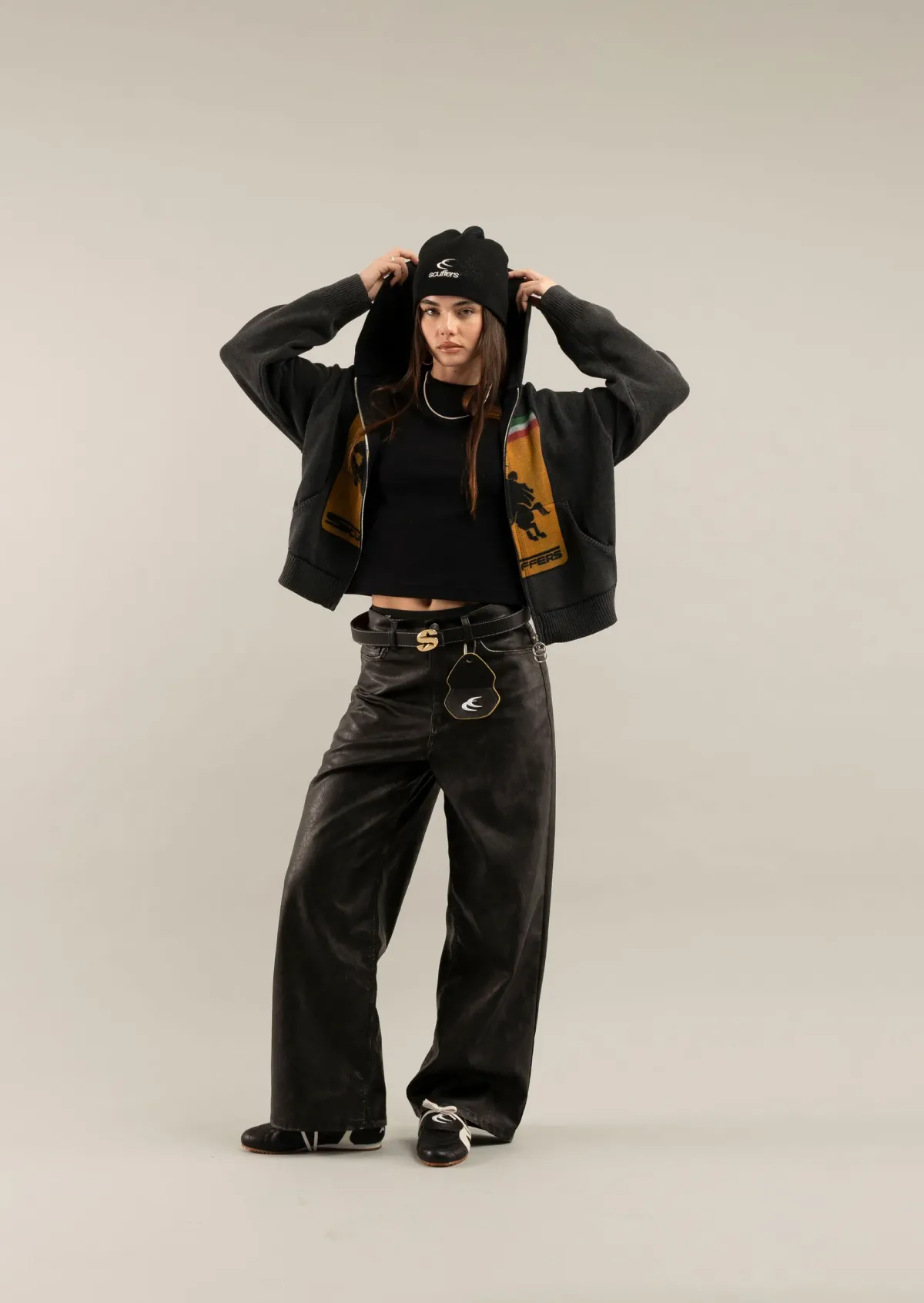 Scuffers Pants & Sweatpants^Leather Dark Jumbo Pants