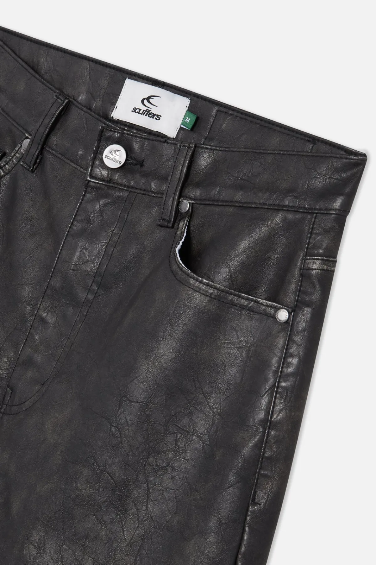 Scuffers Pants & Sweatpants^Leather Dark Jumbo Pants