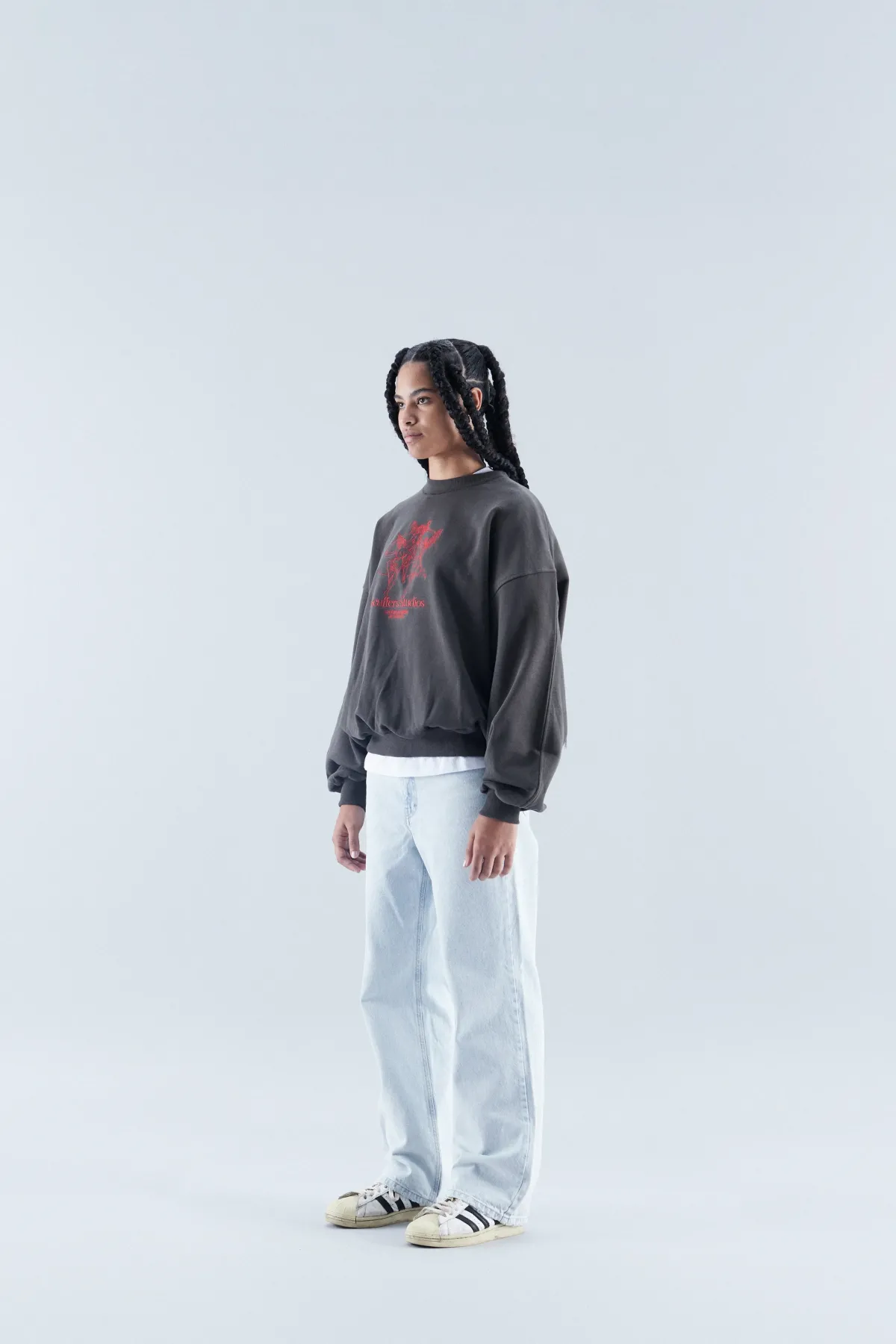 Scuffers Crewneck^Los Angeles Dark Grey Crewneck