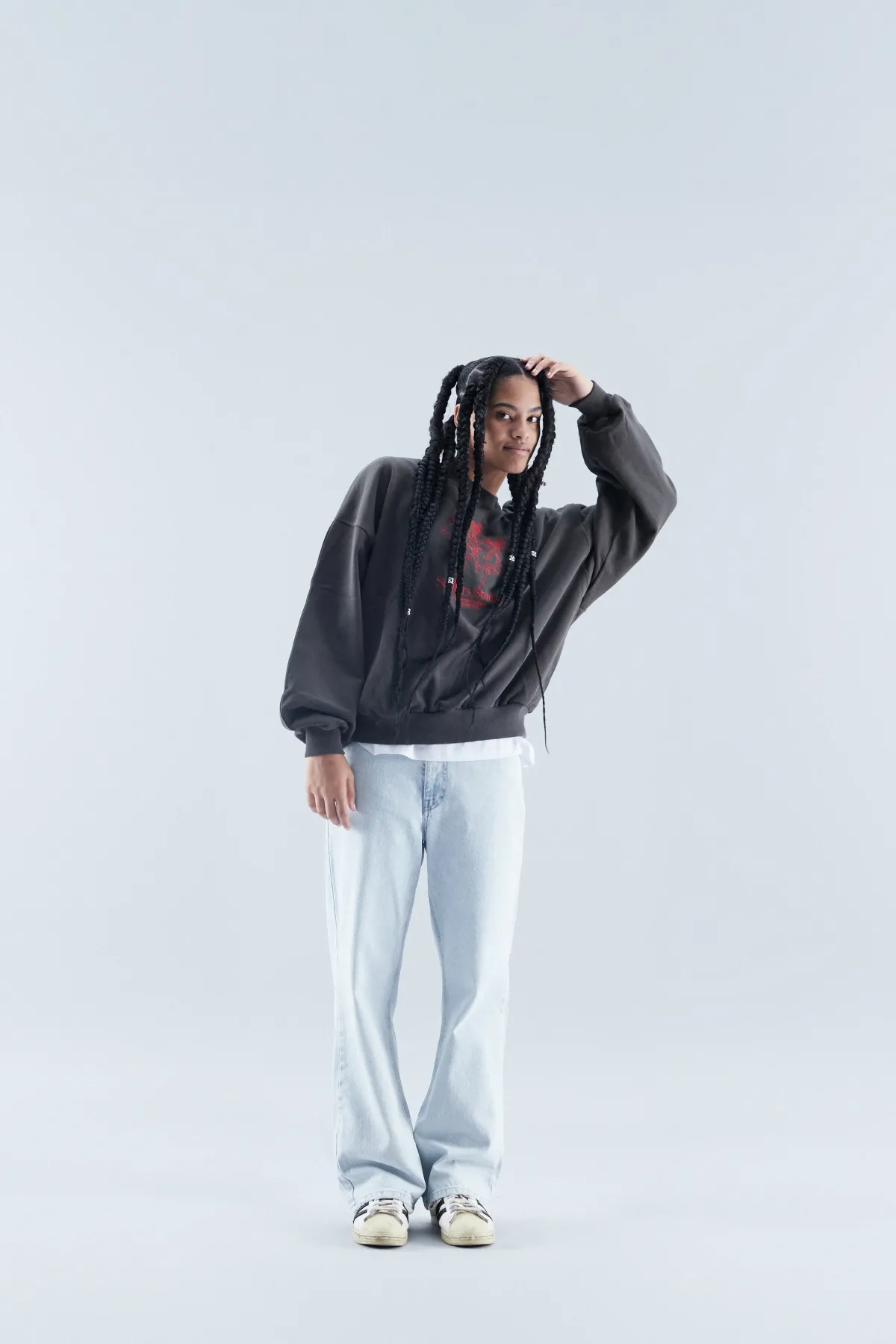 Scuffers Crewneck^Los Angeles Dark Grey Crewneck