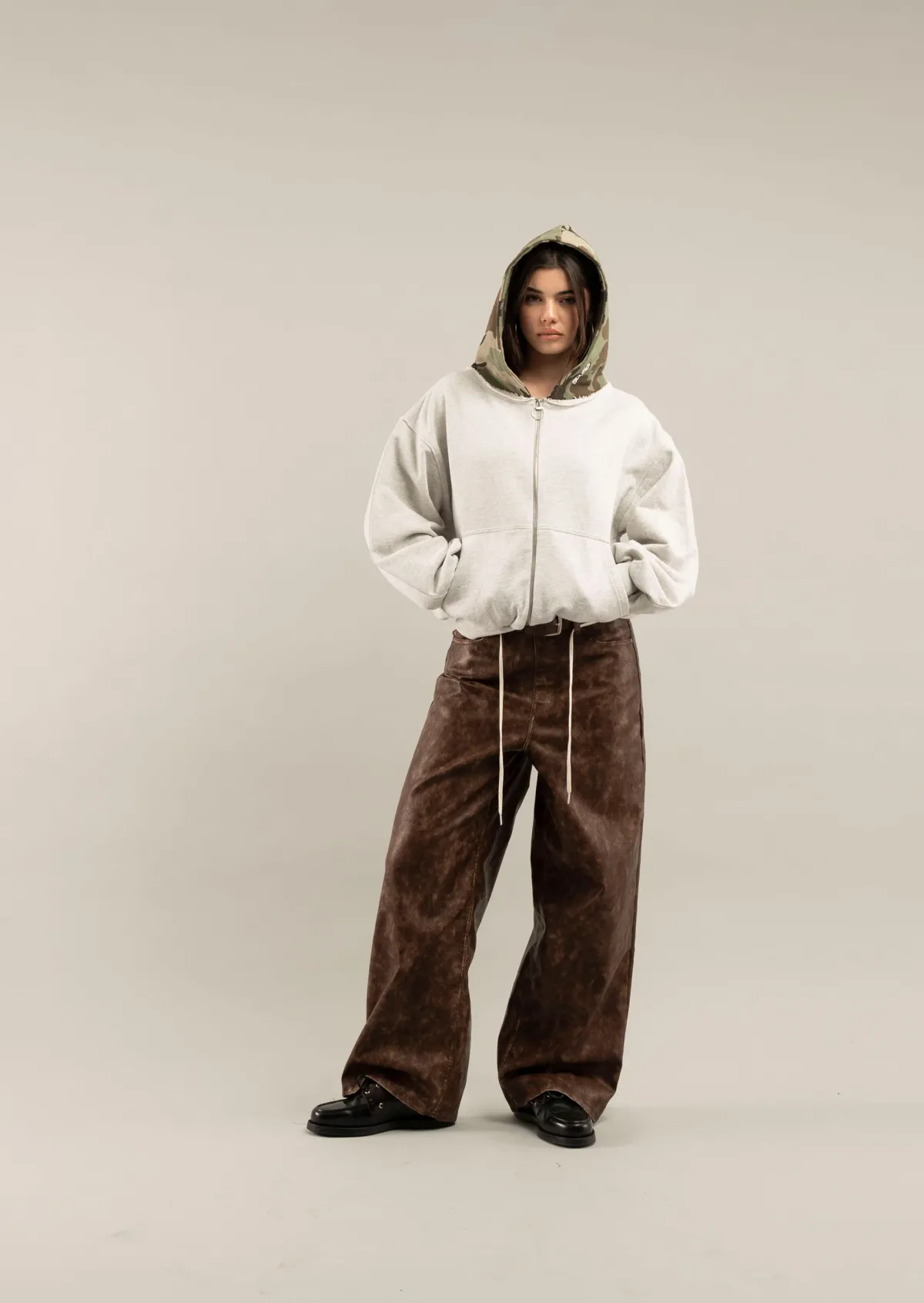 Scuffers Hoodies^Mask Light Grey Zipper