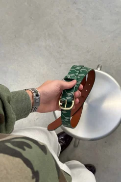 Scuffers Belts^Monogram Green Belt