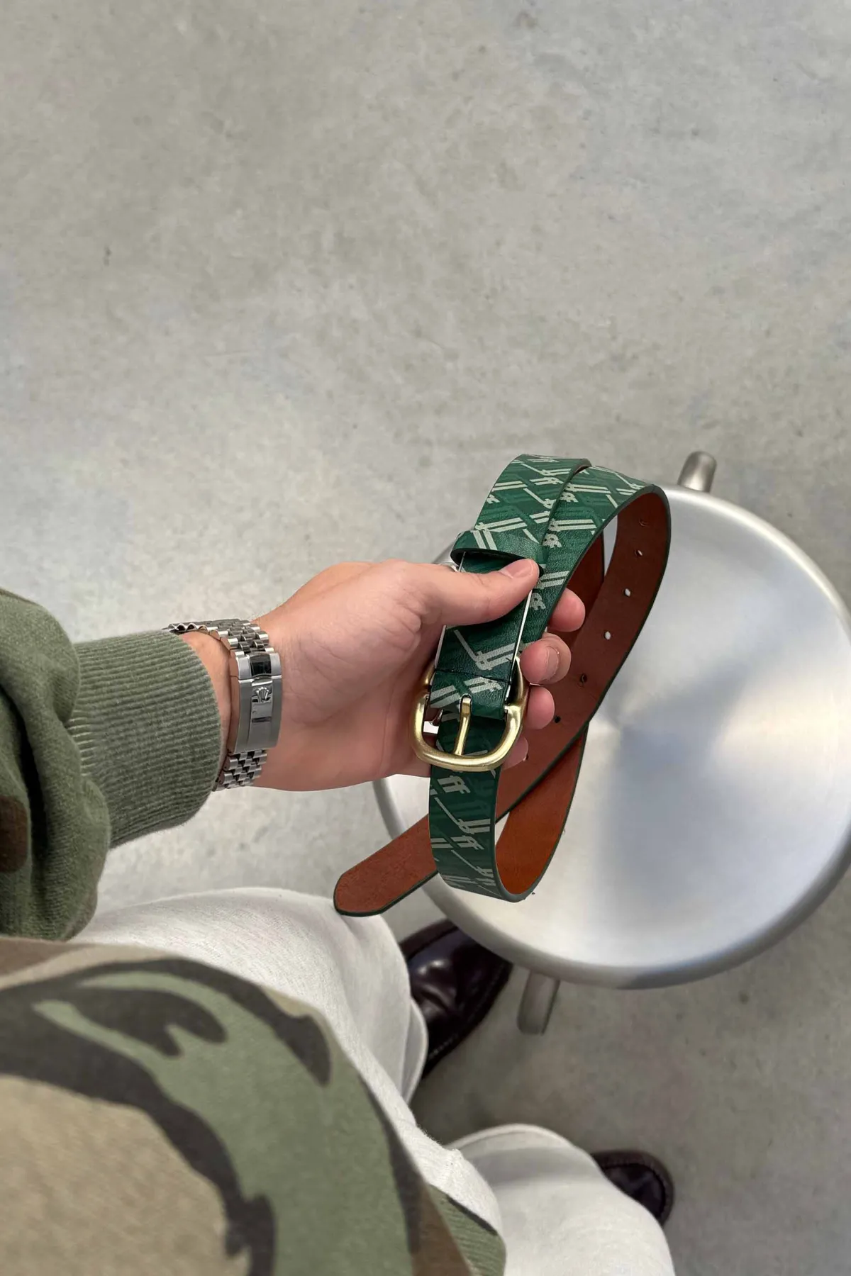 Scuffers Belts^Monogram Green Belt