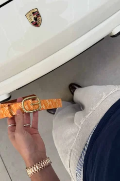 Scuffers Belts^Monogram Yellow Belt