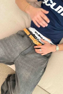 Scuffers Belts^Monogram Yellow Belt