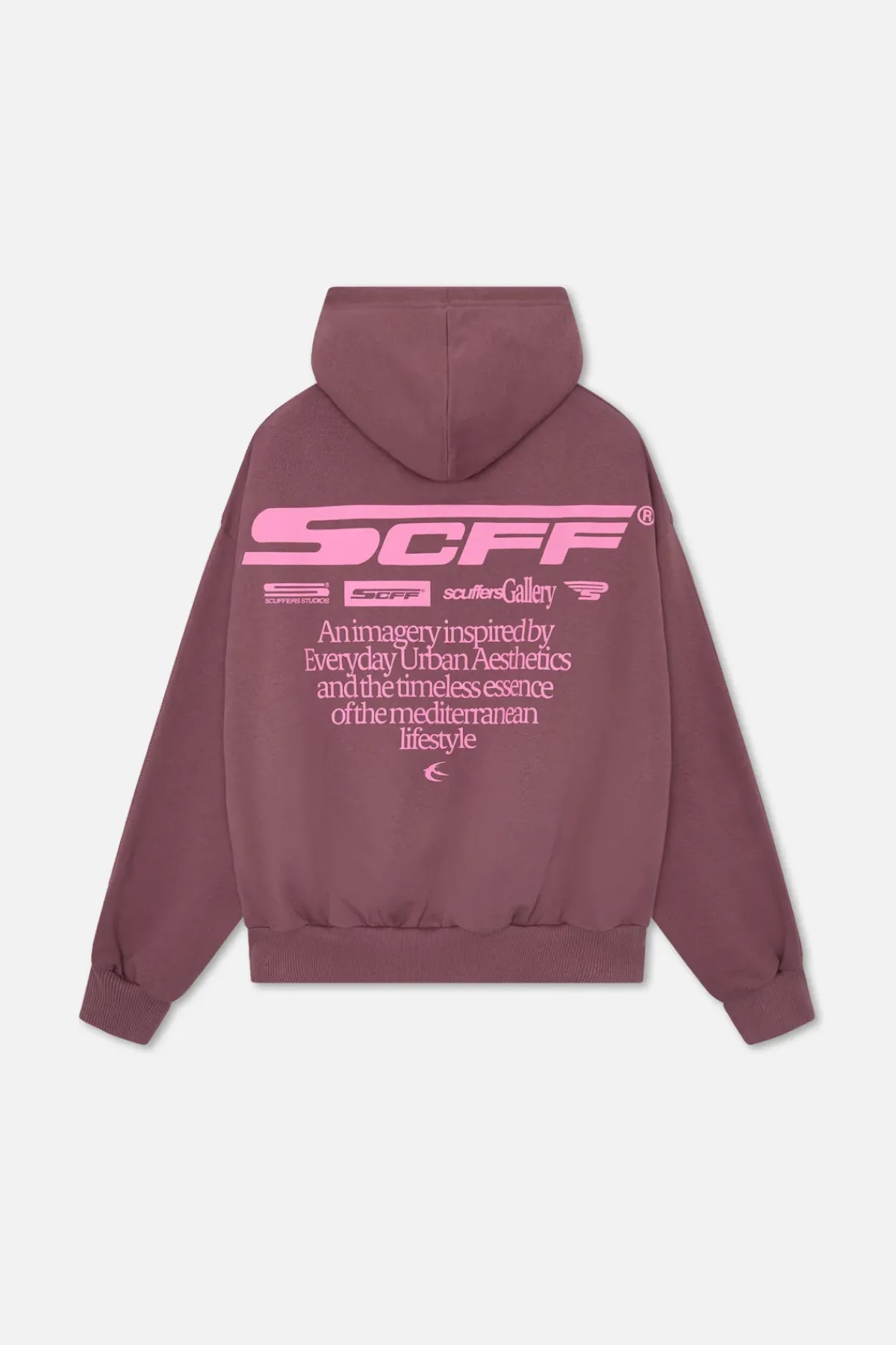 Scuffers Hoodies^Motor Studios Burgundy Hoodie