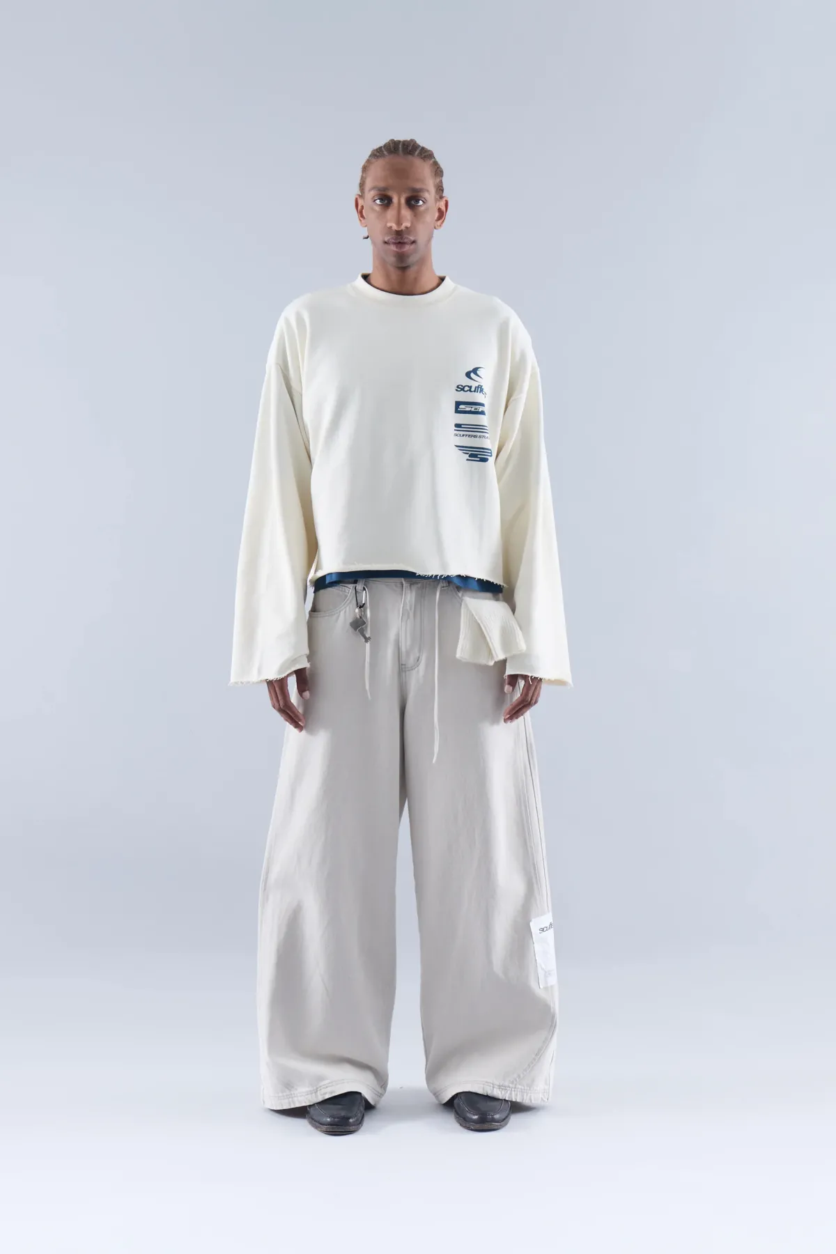 Scuffers Crewneck^Nascar Ecru Sweatshirt