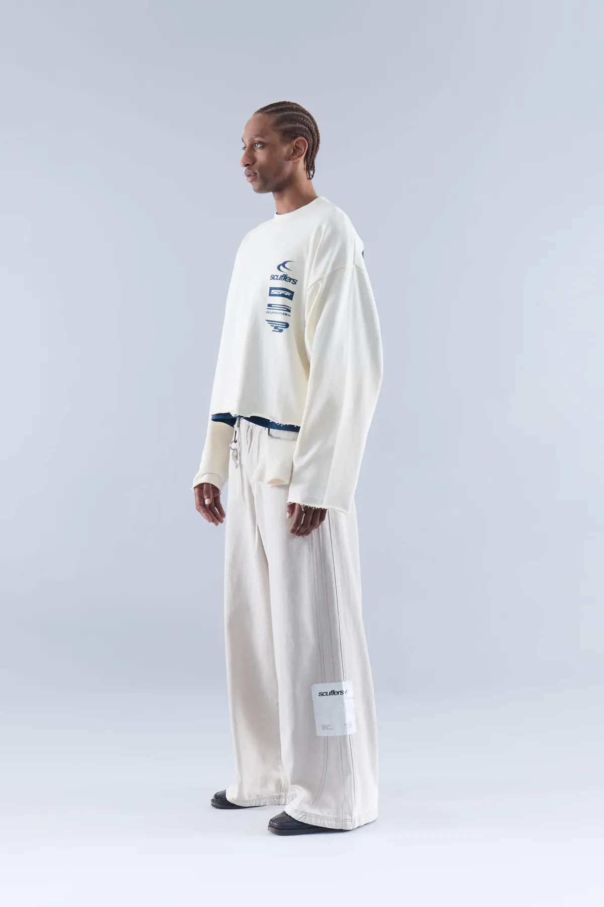 Scuffers Crewneck^Nascar Ecru Sweatshirt