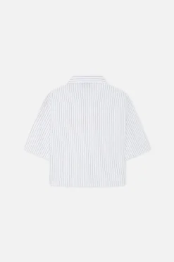 Scuffers Shirts & Polos^Not LA Yet Ecru Pinstripe Shirt
