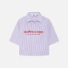 Scuffers Shirts & Polos^Not LA Yet Purple Striped Shirt