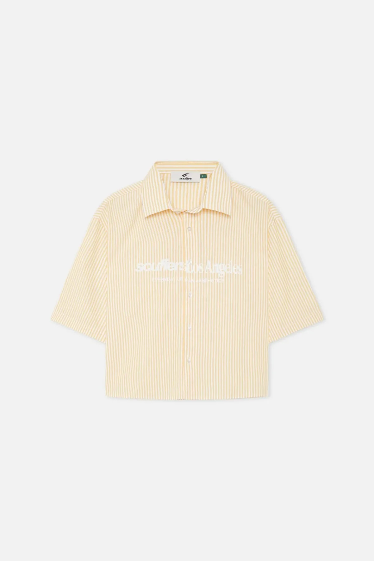 Scuffers Shirts & Polos^Not LA Yet Yellow Striped Shirt
