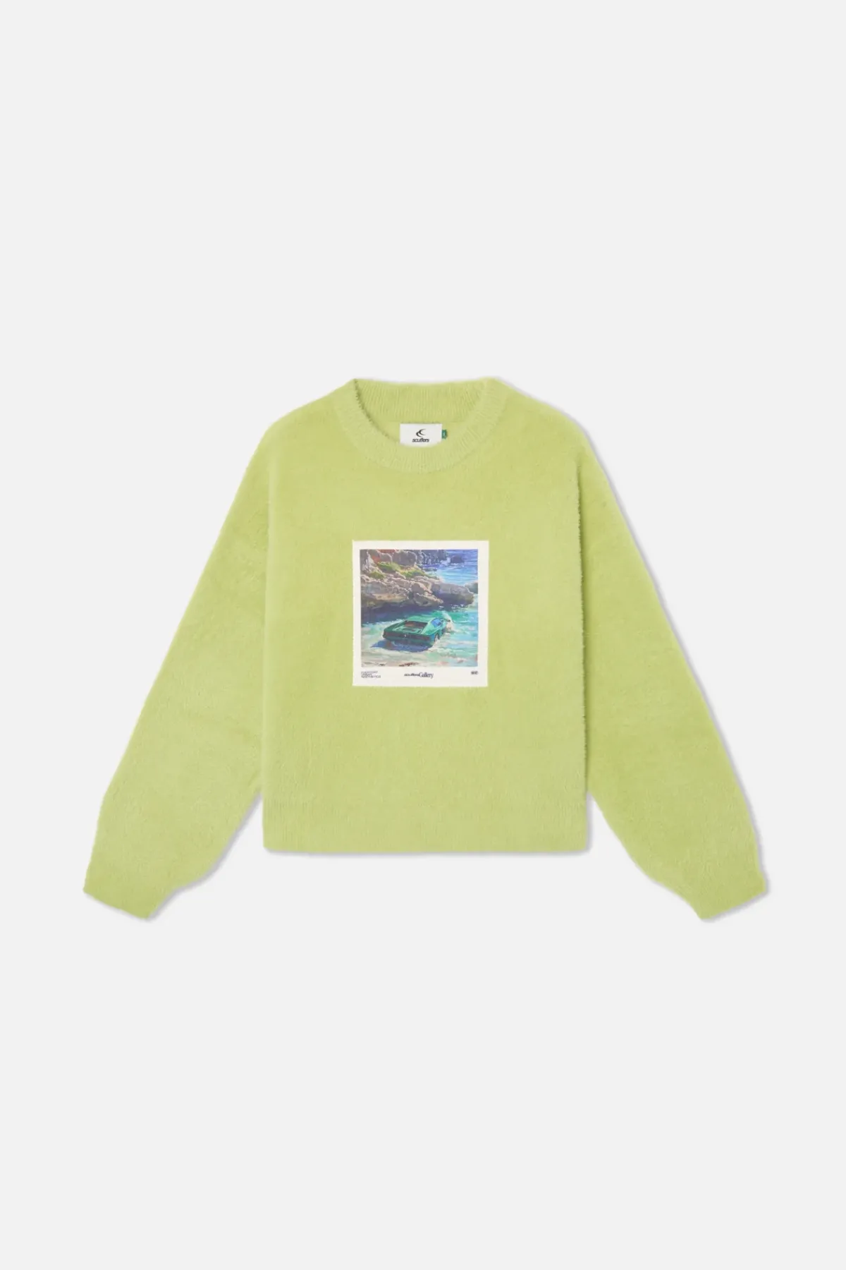Scuffers Knitwear^Oil #1 Green Knit
