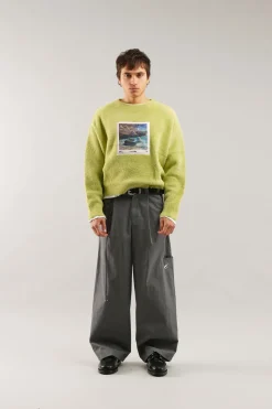 Scuffers Knitwear^Oil #1 Green Knit
