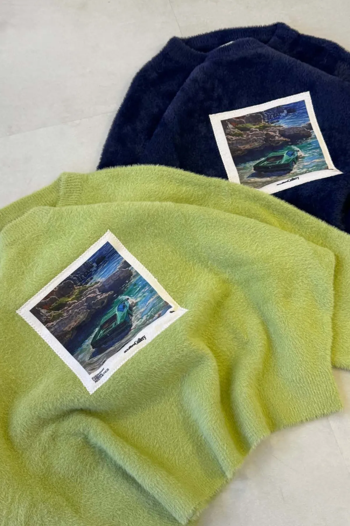 Scuffers Knitwear^Oil #1 Green Knit