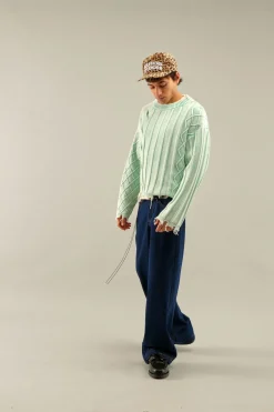 Scuffers Knitwear^Oversized Green Trench Jersey