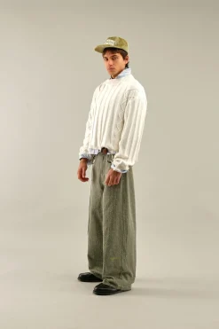Scuffers Knitwear^Oversized White Trench Jersey