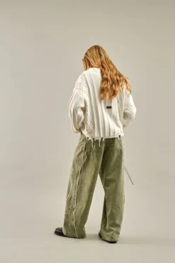 Scuffers Knitwear^Oversized White Trench Jersey