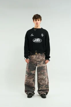 Scuffers Knitwear^Paris Black Jersey