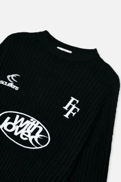 Scuffers Knitwear^Paris Black Jersey