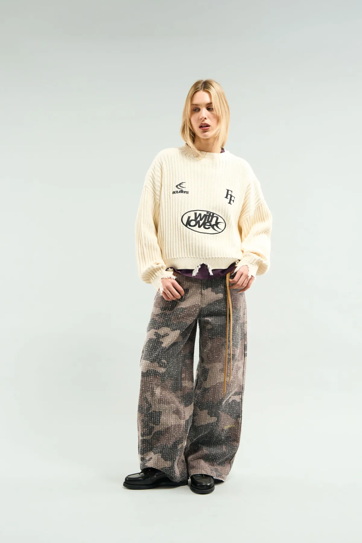 Scuffers Knitwear^Paris Ecru Jersey