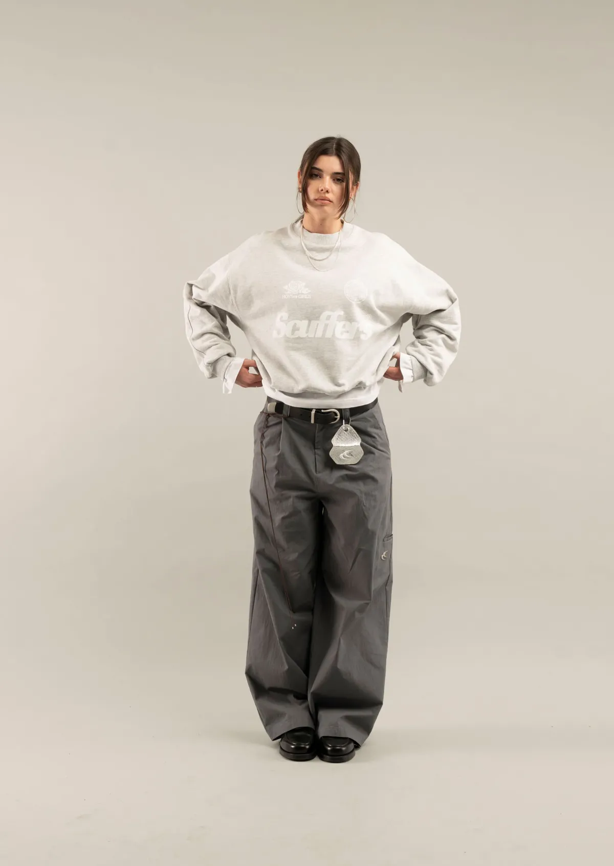 Scuffers Crewneck^Pearl Grey Crewneck