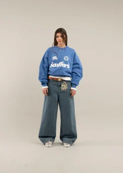 Scuffers Crewneck^Pearl Royal Blue Crewneck