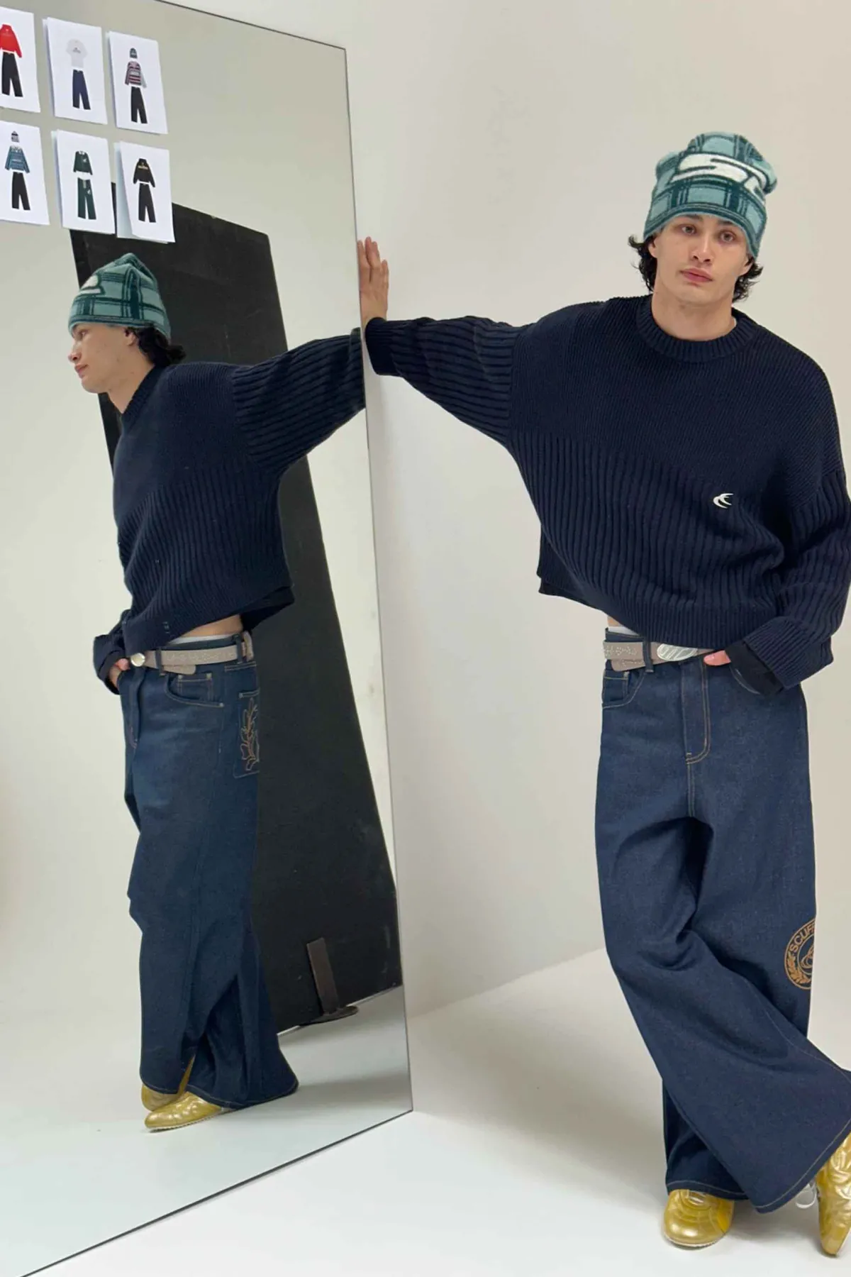 Scuffers Knitwear^Pin Navy Knit