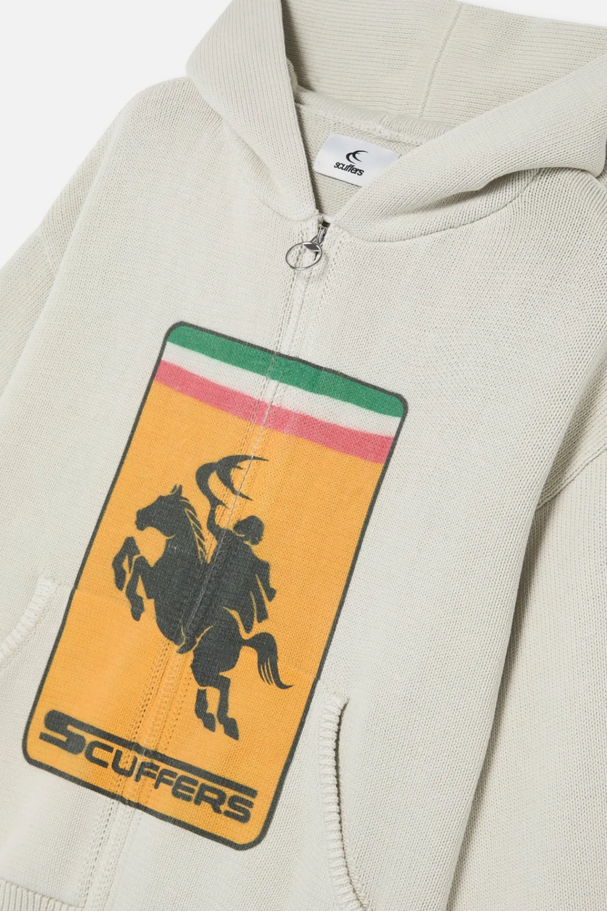 Scuffers Knitwear^Rarri Ecru Knit Zipper
